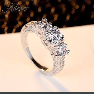 .925 Sterling Silver Engagement Ring